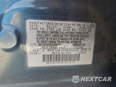 Zdjęcie 12 z 13 samochodu: 2017 NISSAN VERSA S VIN:3N1CN7AP2HL846151 - miniatura