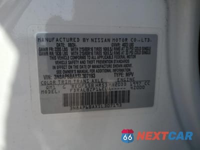 Zdjęcie 13 z 13 samochodu: 2025 NISSAN KICKS S VIN:3N8AP6BAXSL307193 - miniatura