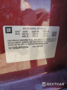Zdjęcie 12 z 12 samochodu: 2015 CHEVROLET MALIBU 1LT VIN:1G11C5SL8FF325946 - miniatura