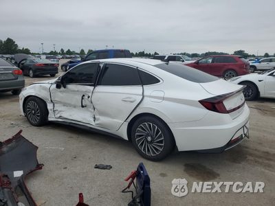 Drugie zdjęcie samochodu z przodu: 2022 HYUNDAI SONATA HYBRID VIN:KMHL34JJ6NA043435 - miniatura