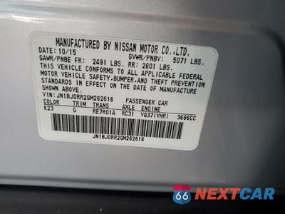Zdjęcie 12 z 12 samochodu: 2016 INFINITI QX50 VIN:JN1BJ0RR2GM262616 - miniatura