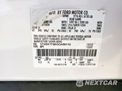Zdjęcie 14 z 16 samochodu: 2016 FORD EXPLORER LIMITED VIN:1FM5K7F86GGA56110 - miniatura
