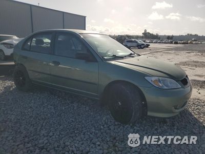 Czwarte zdjęcie samochodu z boku: 2004 HONDA CIVIC DX VP VIN:2HGES16374H574640 - miniatura
