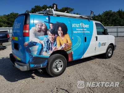 Trzecie zdjęcie samochodu z tyłu: 2014 CHEVROLET EXPRESS G2500 VIN:1GCWGFCA4E1913858 - miniatura