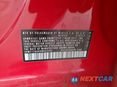 Zdjęcie 12 z 14 samochodu: 2017 VOLKSWAGEN GOLF S VIN:3VW217AU9HM053382 - miniatura