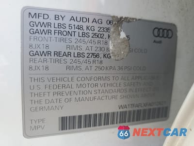 Zdjęcie 12 z 12 samochodu: 2015 AUDI A4 ALLROAD PREMIUM VIN:WA1TFAFLXFA012821 - miniatura