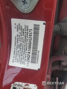 Zdjęcie 12 z 13 samochodu: 2006 HONDA CIVIC EX VIN:2HGFA16866H524575 - miniatura