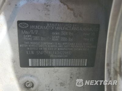 Zdjęcie 12 z 12 samochodu: 2018 HYUNDAI ELANTRA SE VIN:5NPD74LF4JH229810 - miniatura