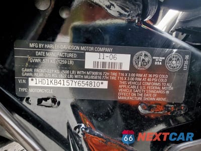 Zdjęcie 9 z 9 samochodu: 2007 HARLEY-DAVIDSON FLHX VIN:1HD1KB4157Y654810 - miniatura