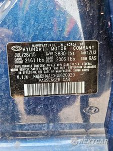 Zdjęcie 12 z 14 samochodu: 2016 HYUNDAI ELANTRA SE VIN:KMHDH4AEXGU620929 - miniatura