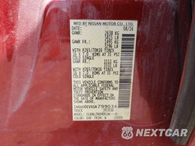 Zdjęcie 12 z 14 samochodu: 2016 NISSAN FRONTIER S VIN:1N6AD0EVXGN799034 - miniatura