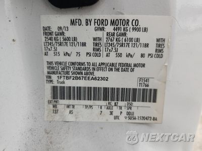 Zdjęcie 12 z 12 samochodu: 2014 FORD F250 SUPER DUTY VIN:1FTBF2B67EEA62302 - miniatura