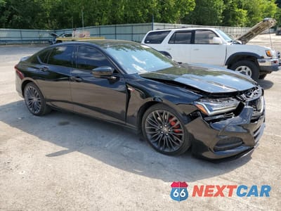 Czwarte zdjęcie samochodu z boku: 2023 ACURA TLX TYPE S PMC EDITION VIN:19UUB7F07PA003396 - miniatura