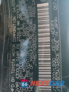 Zdjęcie 12 z 12 samochodu: 2003 LEXUS IS 300 VIN:JTHBD192830077984 - miniatura