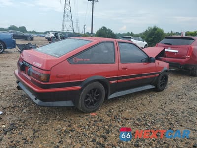 Trzecie zdjęcie samochodu z tyłu: 1986 TOYOTA COROLLA SPORT SR5 VIN:JT2AE86C9G0238745 - miniatura