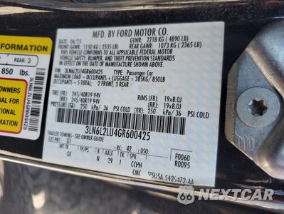 Zdjęcie 12 z 14 samochodu: 2016 LINCOLN MKZ HYBRID VIN:3LN6L2LU4GR600425 - miniatura