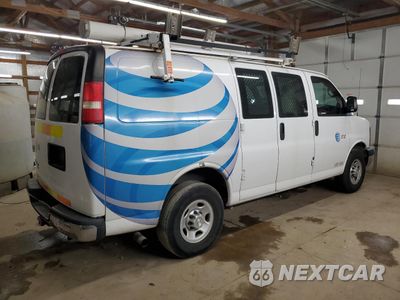 Trzecie zdjęcie samochodu z tyłu: 2014 CHEVROLET EXPRESS G2500 VIN:1GCWGFCA2E1914748 - miniatura