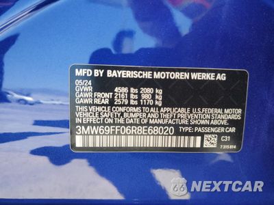 Zdjęcie 12 z 12 samochodu: 2024 BMW 330I VIN:3MW69FF06R8E68020 - miniatura