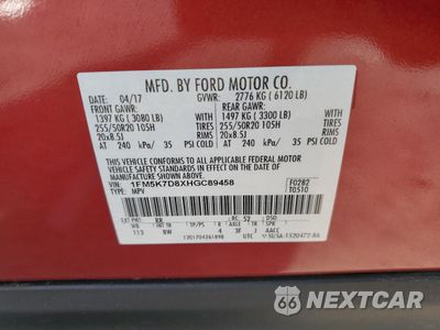 Zdjęcie 13 z 16 samochodu: 2017 FORD EXPLORER XLT VIN:1FM5K7D8XHGC89458 - miniatura