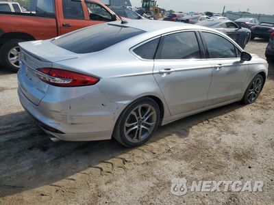 Trzecie zdjęcie samochodu z tyłu: 2018 FORD FUSION TITANIUM/PLATINUM HEV VIN:3FA6P0RU8JR102052 - miniatura
