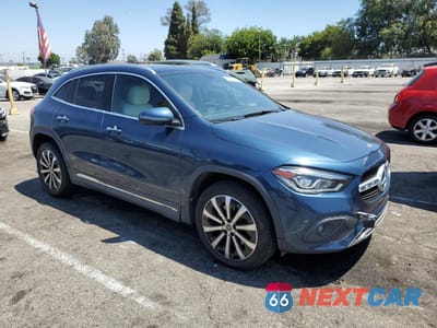 Czwarte zdjęcie samochodu z boku: 2022 MERCEDES-BENZ GLA 250 VIN:W1N4N4GB7NJ354514 - miniatura