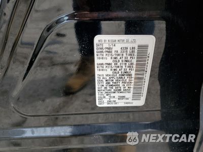 Zdjęcie 14 z 16 samochodu: 2014 NISSAN ROGUE SELECT S VIN:JN8AS5MT7EW602788 - miniatura