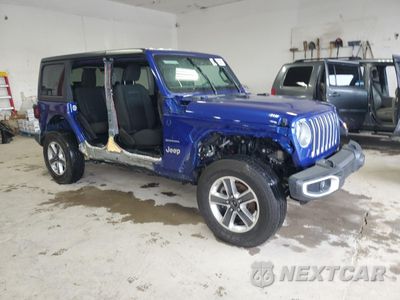 Czwarte zdjęcie samochodu z boku: 2019 JEEP WRANGLER UNLIMITED SAHARA VIN:1C4HJXEN9KW592673 - miniatura