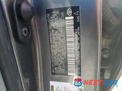 Zdjęcie 12 z 12 samochodu: 2007 TOYOTA CAMRY CE VIN:JTNBE46K673086901 - miniatura