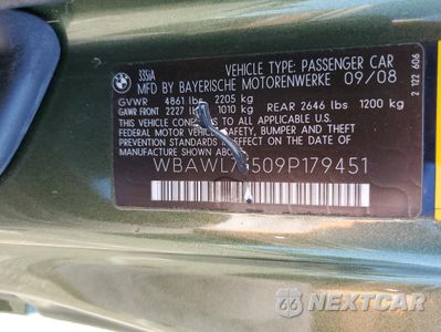 Zdjęcie 12 z 12 samochodu: 2009 BMW 335 I VIN:WBAWL73509P179451 - miniatura