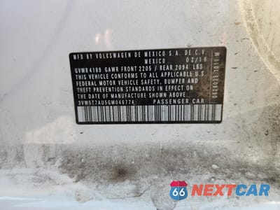Zdjęcie 12 z 12 samochodu: 2016 VOLKSWAGEN GTI S/SE VIN:3VW5T7AU5GM046774 - miniatura