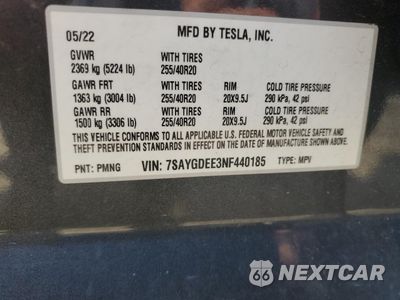Zdjęcie 13 z 14 samochodu: 2022 TESLA MODEL Y VIN:7SAYGDEE3NF440185 - miniatura