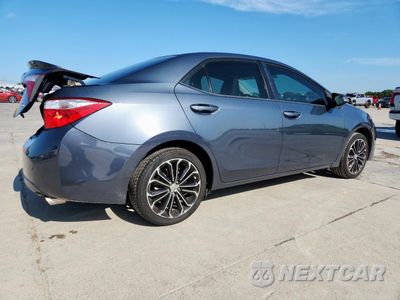 Trzecie zdjęcie samochodu z tyłu: 2014 TOYOTA COROLLA L VIN:5YFBURHE9EP004174 - miniatura