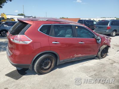 Trzecie zdjęcie samochodu z tyłu: 2016 NISSAN ROGUE S VIN:5N1AT2MT2GC838384 - miniatura
