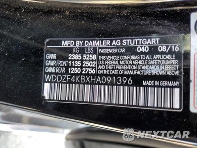 Zdjęcie 13 z 13 samochodu: 2017 MERCEDES-BENZ E 300 4MATIC VIN:WDDZF4KBXHA091396 - miniatura