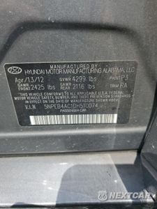 Zdjęcie 12 z 13 samochodu: 2013 HYUNDAI SONATA GLS VIN:5NPEB4AC1DH510074 - miniatura