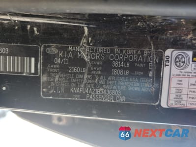 Zdjęcie 12 z 12 samochodu: 2011 KIA FORTE EX VIN:KNAFU4A21B5436803 - miniatura