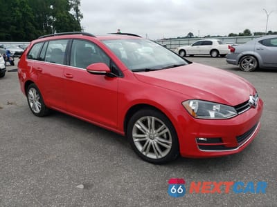 Czwarte zdjęcie samochodu z boku: 2015 VOLKSWAGEN GOLF SPORTWAGEN TDI S VIN:3VWFA7AU1FM504416 - miniatura