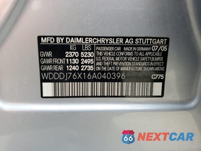 Zdjęcie 12 z 14 samochodu: 2006 MERCEDES-BENZ CLS 55 AMG VIN:WDDDJ76X16A040396 - miniatura