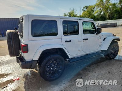 Trzecie zdjęcie samochodu z tyłu: 2024 JEEP WRANGLER SAHARA 4XE VIN:1C4RJXP63RW215504 - miniatura