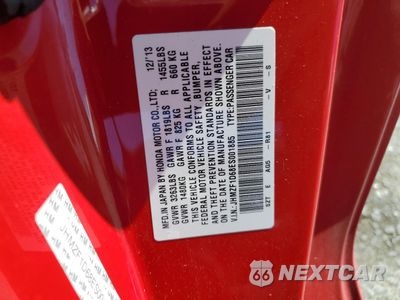 Zdjęcie 12 z 14 samochodu: 2014 HONDA CR-Z EX VIN:JHMZF1D68ES001885 - miniatura