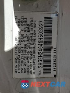 Zdjęcie 12 z 14 samochodu: 1995 HONDA CIVIC DX VIN:2HGEH2464SH503927 - miniatura