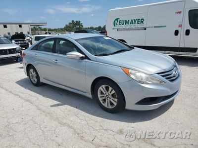Czwarte zdjęcie samochodu z boku: 2014 HYUNDAI SONATA GLS VIN:5NPEB4AC0EH895726 - miniatura