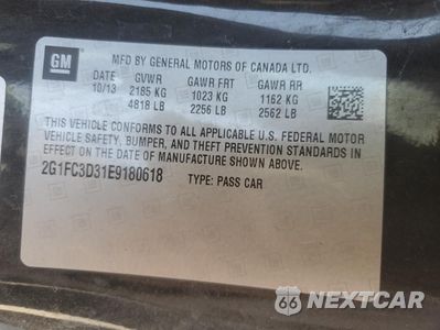 Zdjęcie 12 z 12 samochodu: 2014 CHEVROLET CAMARO LT VIN:2G1FC3D31E9180618 - miniatura