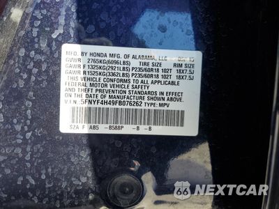 Zdjęcie 13 z 15 samochodu: 2015 HONDA PILOT EX VIN:5FNYF4H49FB076262 - miniatura