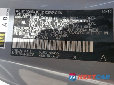 Zdjęcie 13 z 13 samochodu: 2014 TOYOTA FJ CRUISER VIN:JTEBU4BF3EK183441 - miniatura