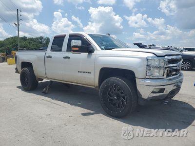 Czwarte zdjęcie samochodu z boku: 2014 CHEVROLET SILVERADO C1500 LT VIN:1GCRCREC2EZ393959 - miniatura