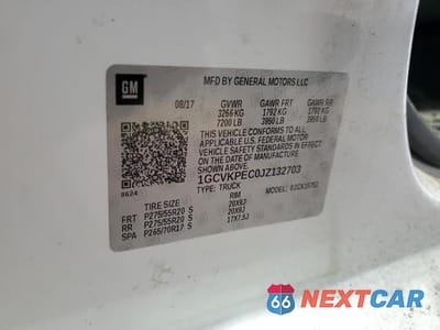 Zdjęcie 25 z 26 samochodu: 2018 CHEVROLET SILVERADO K1500 CUSTOM VIN:1GCVKPEC0JZ132703 - miniatura