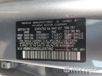 Zdjęcie 13 z 14 samochodu: 2020 HYUNDAI KONA LIMITED VIN:KM8K33AG5LU057882 - miniatura