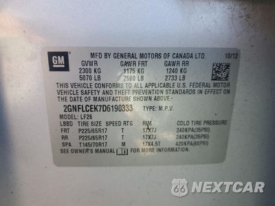 Zdjęcie 14 z 16 samochodu: 2013 CHEVROLET EQUINOX LS VIN:2GNFLCEK7D6190333 - miniatura