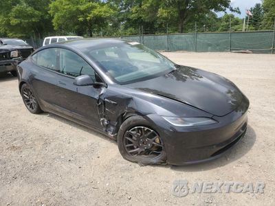 Czwarte zdjęcie samochodu z boku: 2024 TESLA MODEL 3 VIN:5YJ3E1EB5RF829725 - miniatura